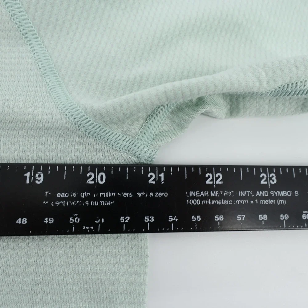 Lululemon Shirt Mens Large Green Short Sleeve Metal Vent Tech Workout Gym Logo - Picture 6 of 7